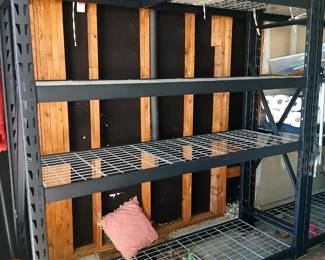 Heavy duty garage shelves