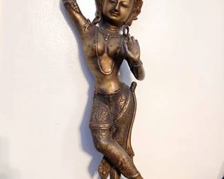 Antique indian bronze vishnu
