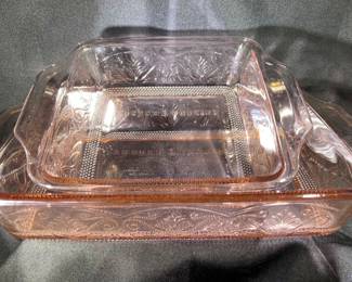 Anchor Hocking Pink Bakeware - 1990s