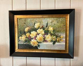Lorenzo Framed Floral Painting