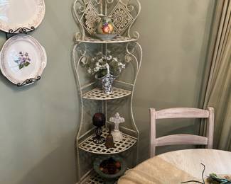 Vintage Metal Corner Rack