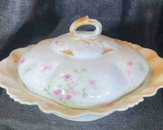 Limoges Covered Butter Dish
