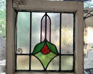 Antique Leaded Stained Glass Windows