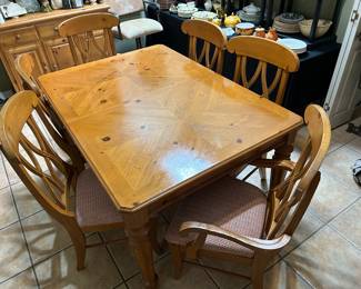 Table with 6 Chairs and One Leaf. Available for presale - $195.