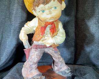 Giuseppe Armani Figurine, Cowboy Gunslinger…Kapow!!