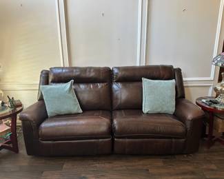 Leather Reclining sofa