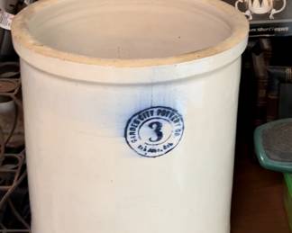 Vintage crock 3 Garden city pottery
