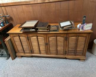Mid century radio console