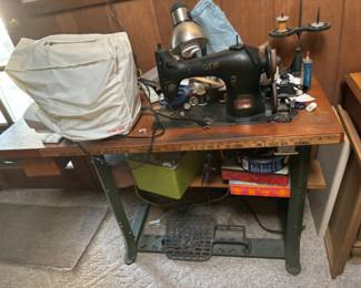 Vintage singer sewing machine