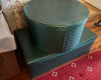 Quilted Hat & Clothes Boxes
