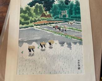 Japanese Hand Colored Wood Block