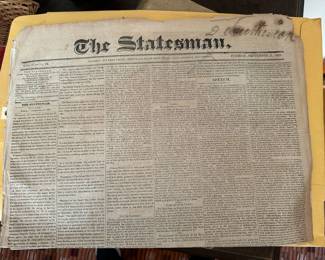 The Statesman Newspaper - September 27, 1825