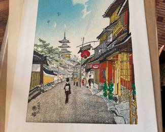 Japanese Hand Colored Wood Block