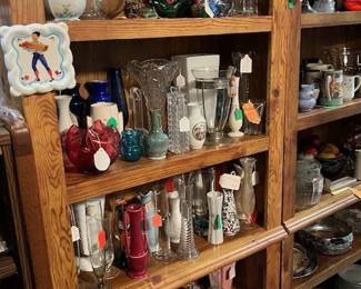 Vases , Glass bells , Glass candy bowl
