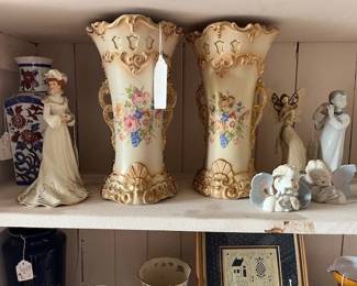 Australian Vase hand painted , Porcelain Figurine