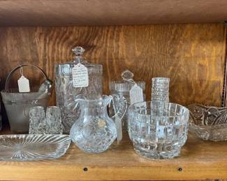 Lead Glass Crystel Glass Ice bucket , Pitchers Candy bowl