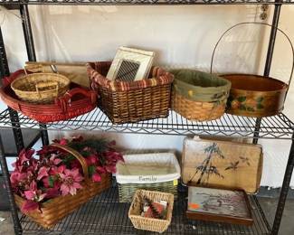 Wicker Baskets , Trays