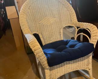 Wicker rocker