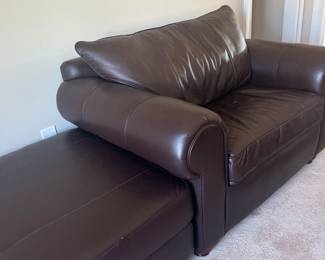 Chair 
54”wide X 36” deep 
Ottoman 
33” wide by 27” deep