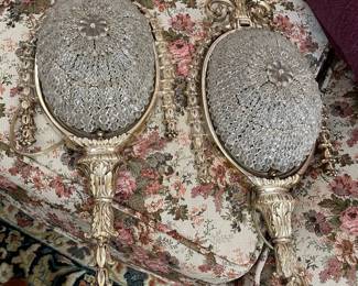 Crystal bead wall lights