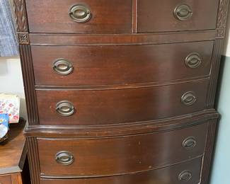 Chest on chest of drawers