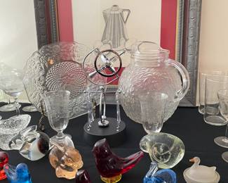 Glass bird collection 