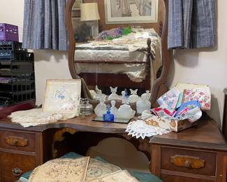 Antique dresser & bench