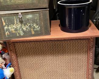 1 of 2 large speakers 