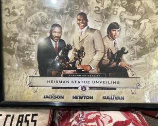 Auburn Heisman trophy winners print