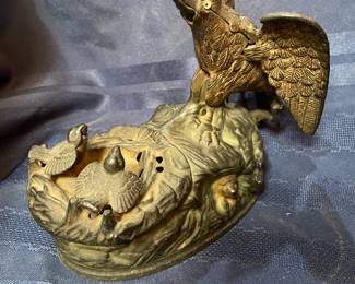 Antique cast iron mechanical bank by JL Stevens Pat 1883