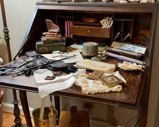 Antique slant front desk