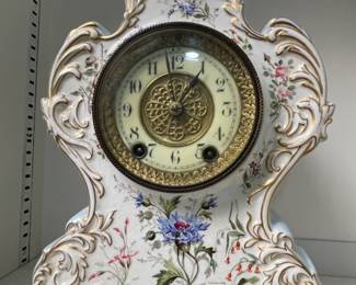 Antique porcelain clock