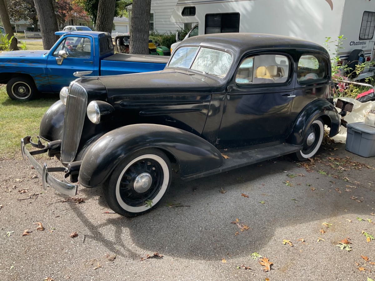 1936 Chevrolet- Owner states it is completly original. Only new brakes and a water pump. Asking price $9000 and that amount will take immediate possession. Bids will be accepted up to Saturday high noon.