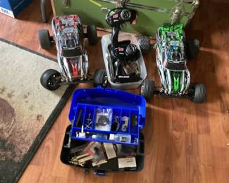 Traxxas Remote Cars (Pair) plus parts