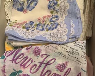 Box of vintage hankies