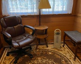 Comfy Office Chair and a Handsome rug! 