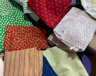 A lot of cotton fabric