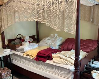 Absolutely Wonderful Canopy bed. Mattress and  box springs in great condition!