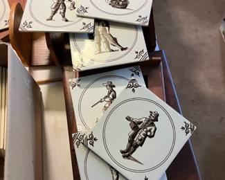 Large selection of Dutch tiles. 