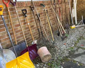 Several garden tools