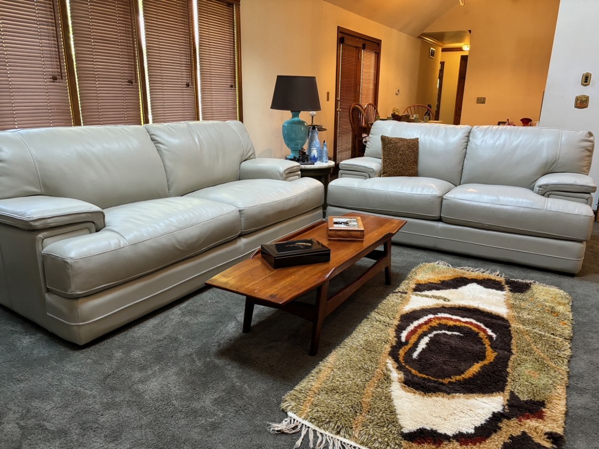 Leather Sofa and Love Seat