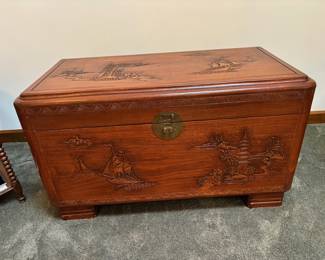 Exquisite Oriental Cedar Chest