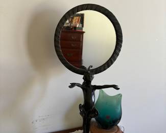 Black Wrought Iron Mirror