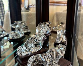 Baccarat Pcs on Pedestals