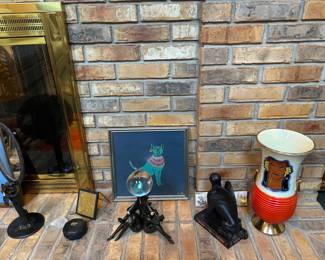 Egyptian Vase, Black Sculptures