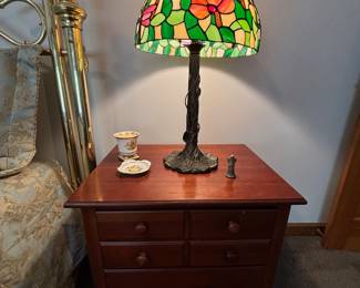 Night Stand, Stained Glass Lamp