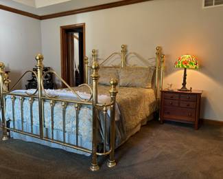 King 4 Poster Brass Bed