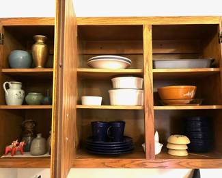 Blue Dishes, Pyrex, Pottery