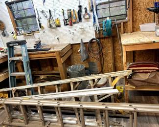 ladders and tools