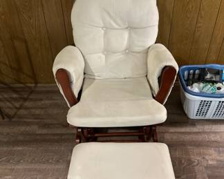 gliding rocking chair with ottoman